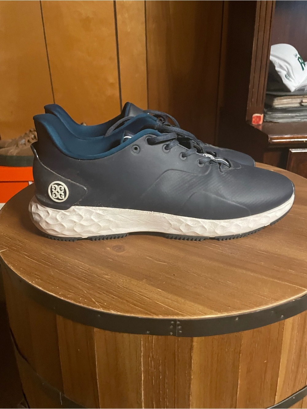 G/FORE Men’s MG4+ Navy and White Men's Golf Shoes